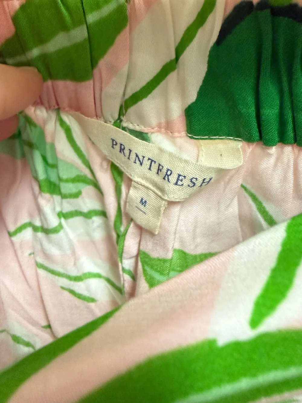 Printfresh Leaf Pajama Shorts - Picture 3 of 9